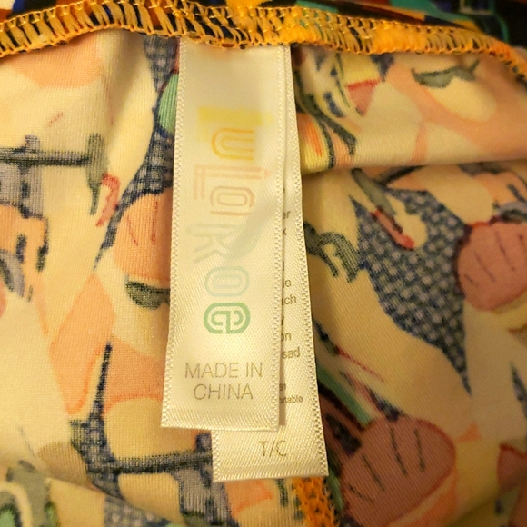 LuLaRoe Bicycle Race Leggings Size TC - Picture 2 of 3